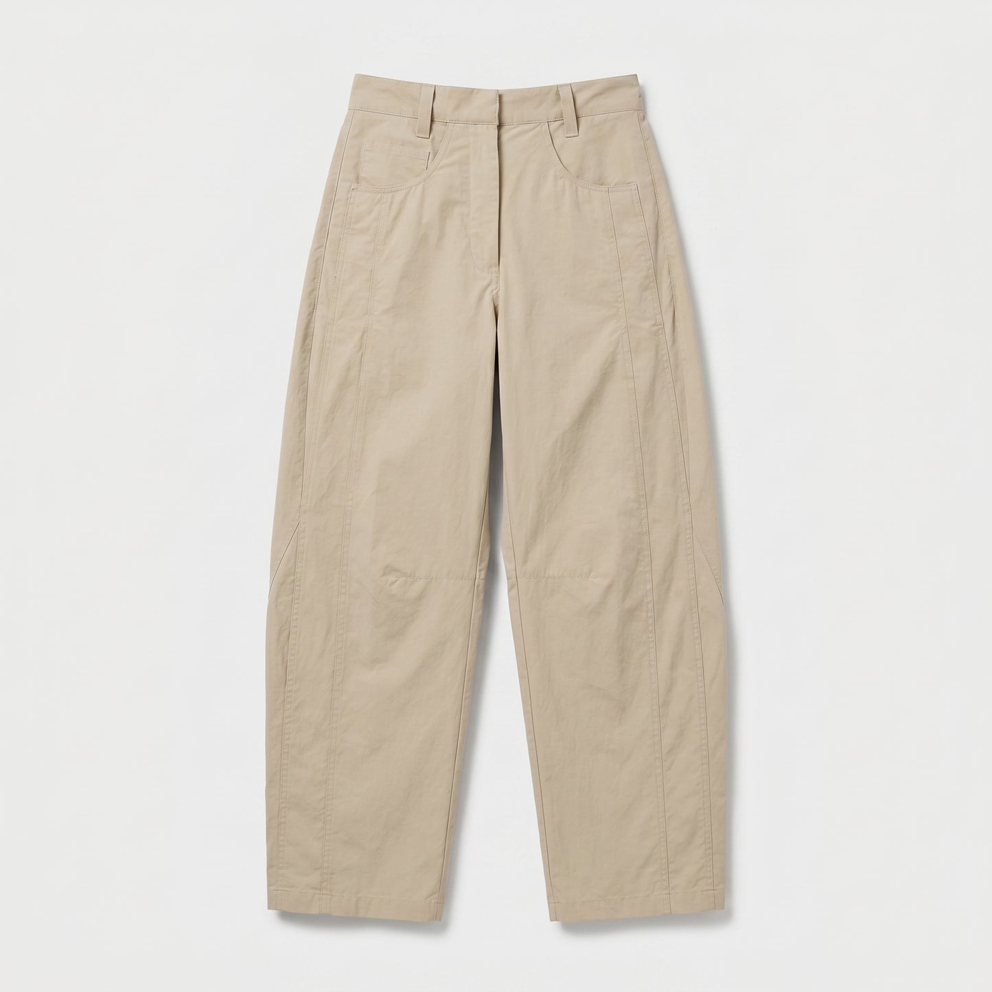Tailored High-Waisted Neutral Trousers