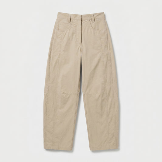 Tailored High-Waisted Neutral Trousers