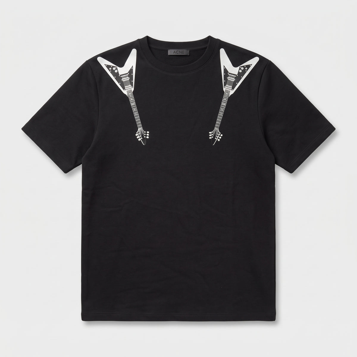 Guitar Motif Graphic Cotton Tee