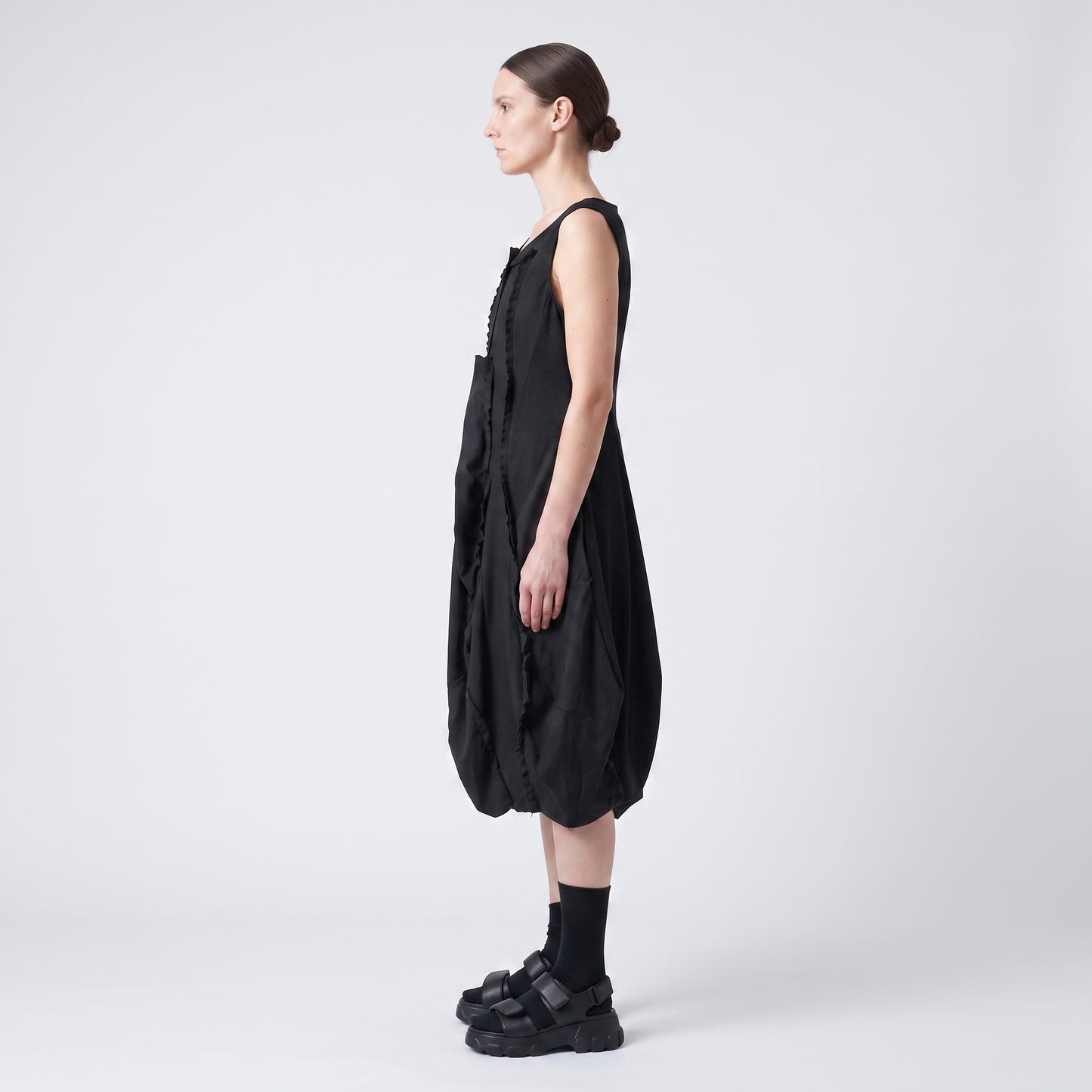Structured Ruffled Sculptural Vest
