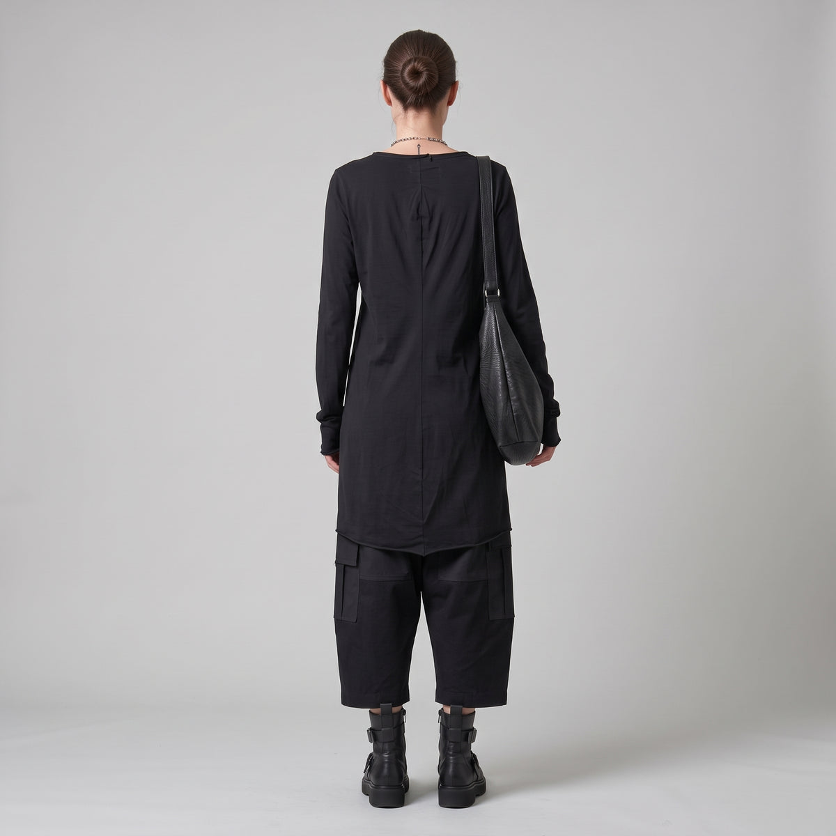 Essential Black Long Sleeve Dress