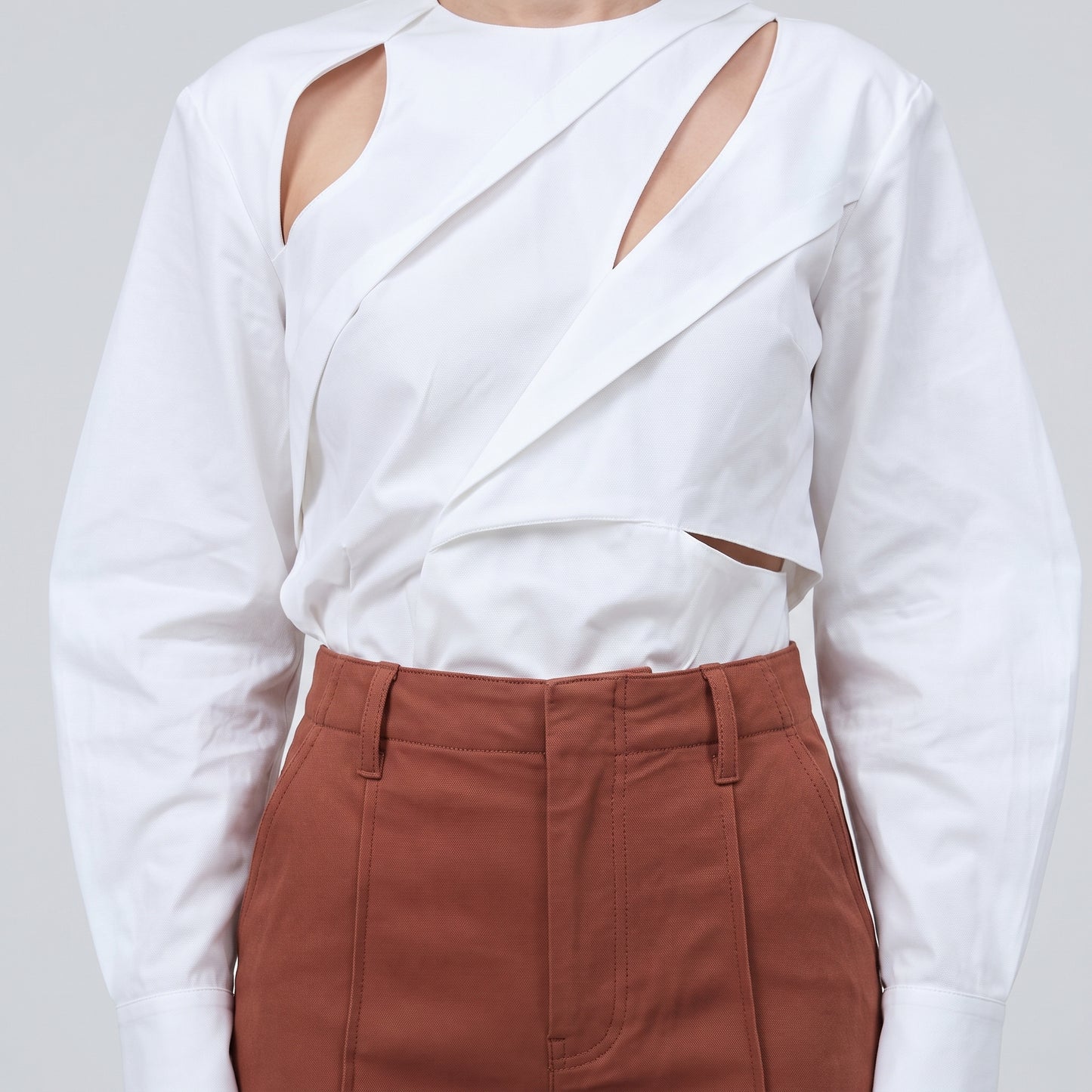 Tailored High-Waisted Wide-Leg Trousers