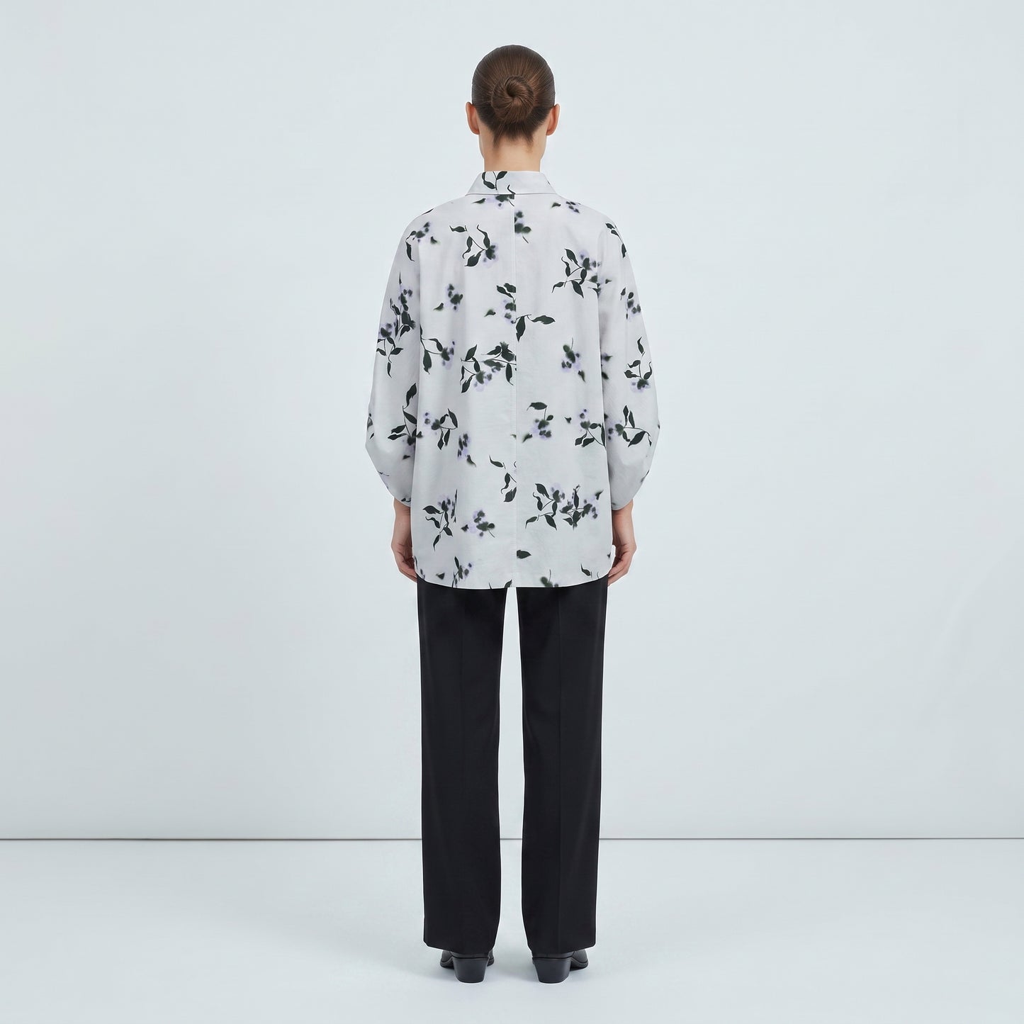 Floral Print Relaxed Oversized Shirt