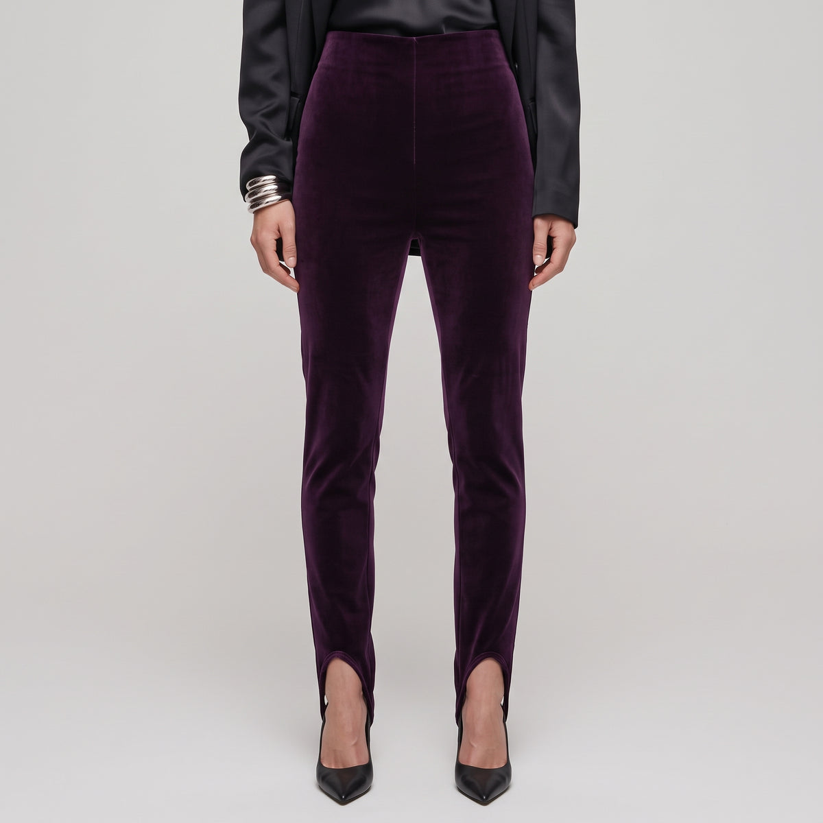 Plush Velvet Stirrup Leggings