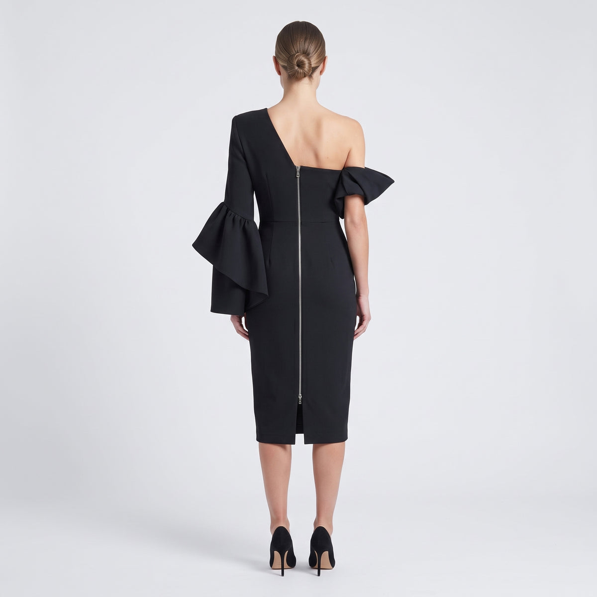 One-Shoulder Bow Detail Dress