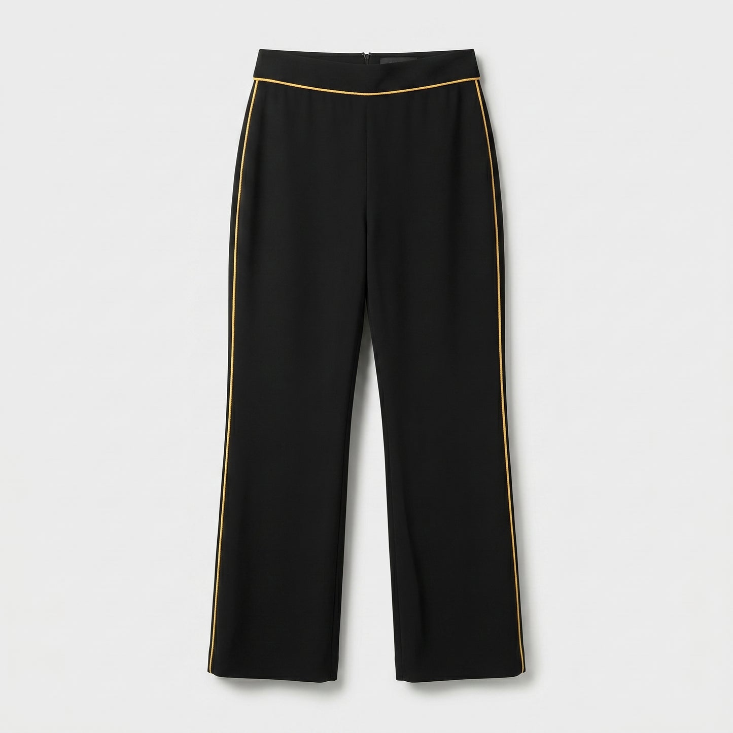 Piped High-Rise Trousers