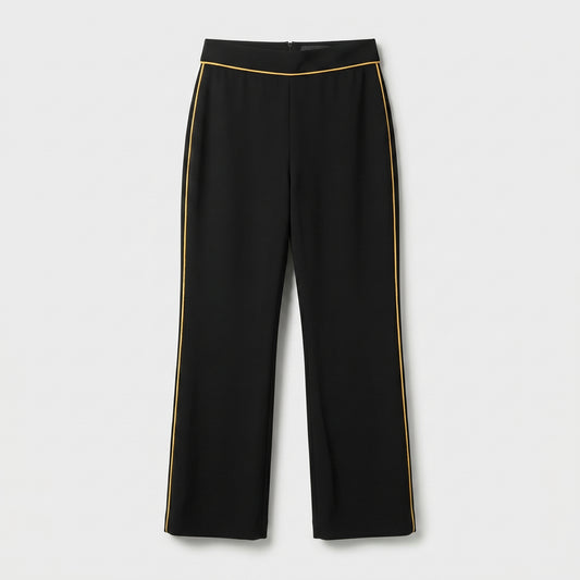 Piped High-Rise Trousers