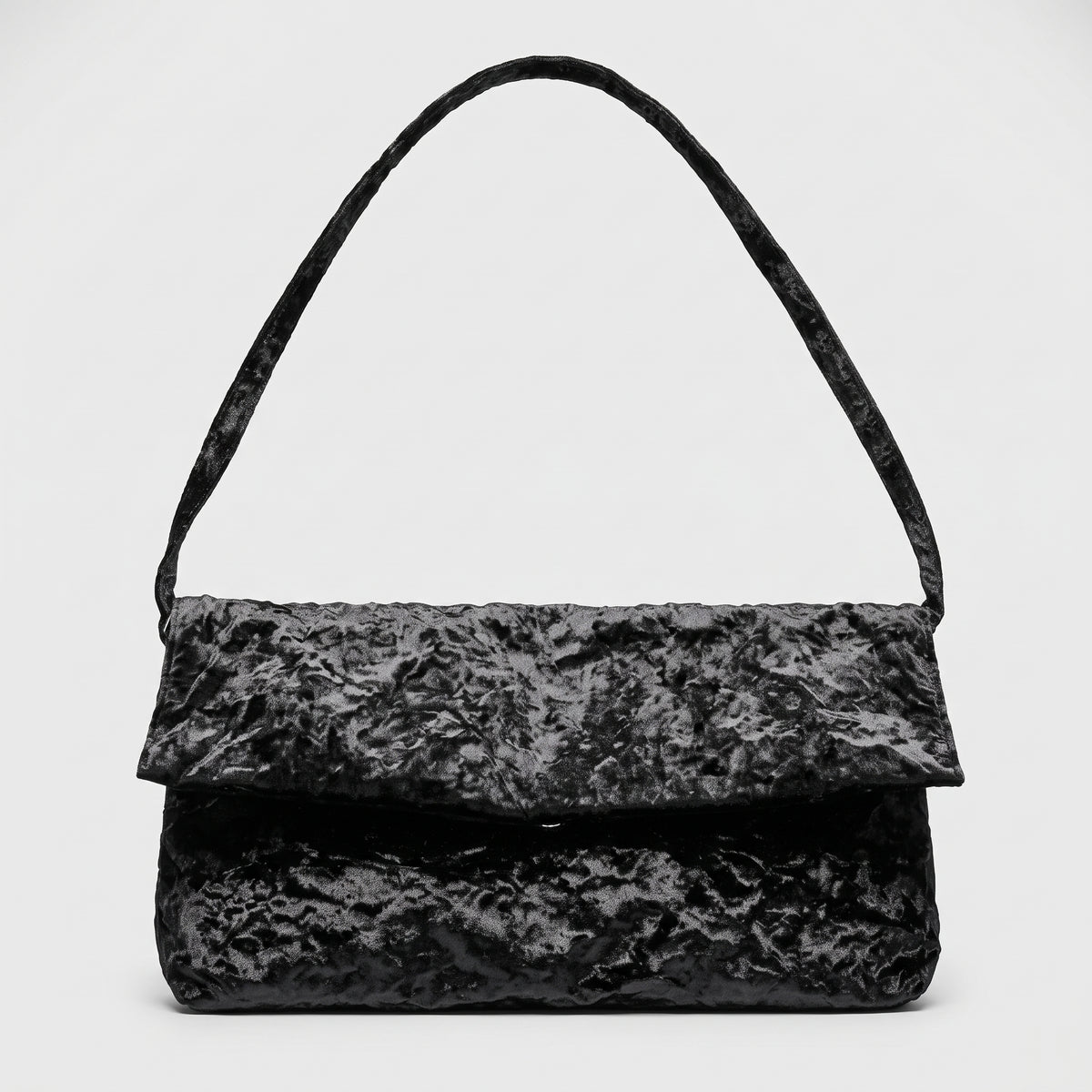 Crushed Velvet Shoulder Bag