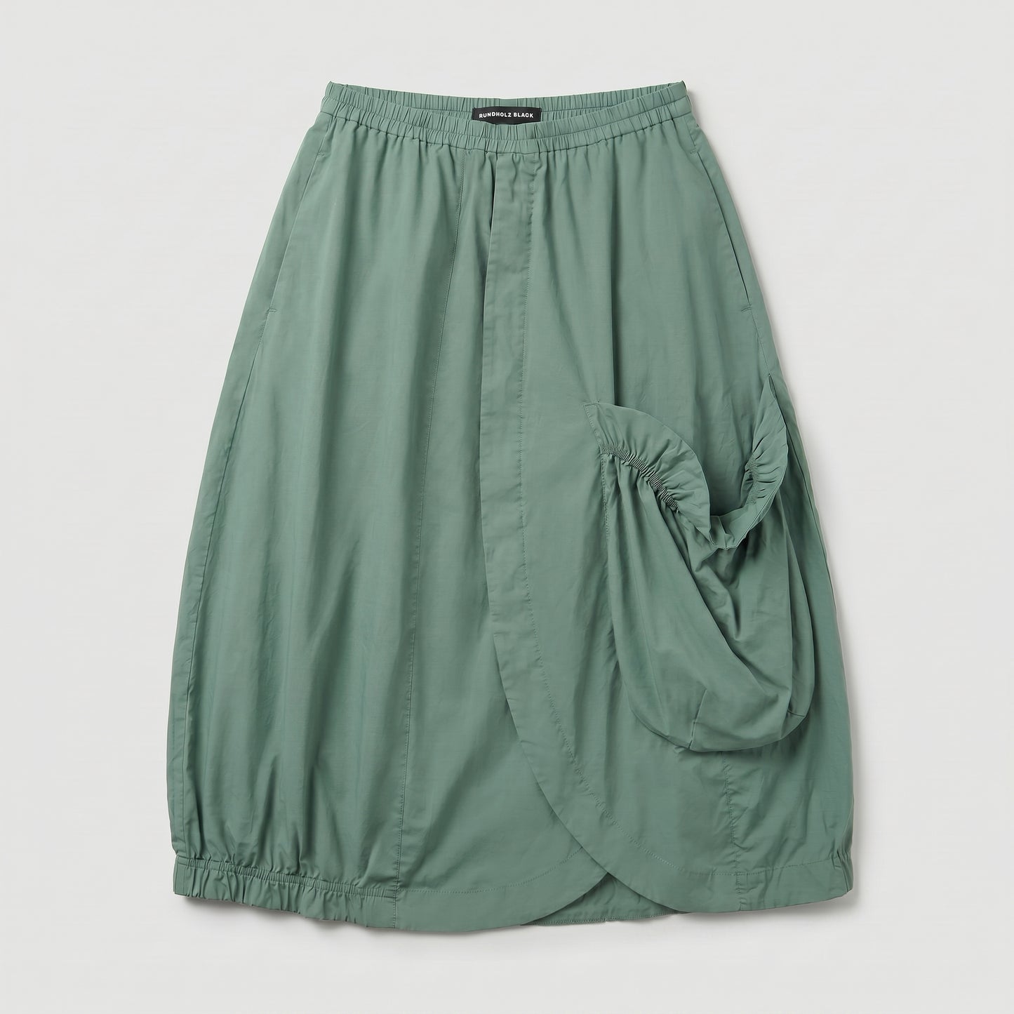 Avant-Garde Draped Balloon Skirt
