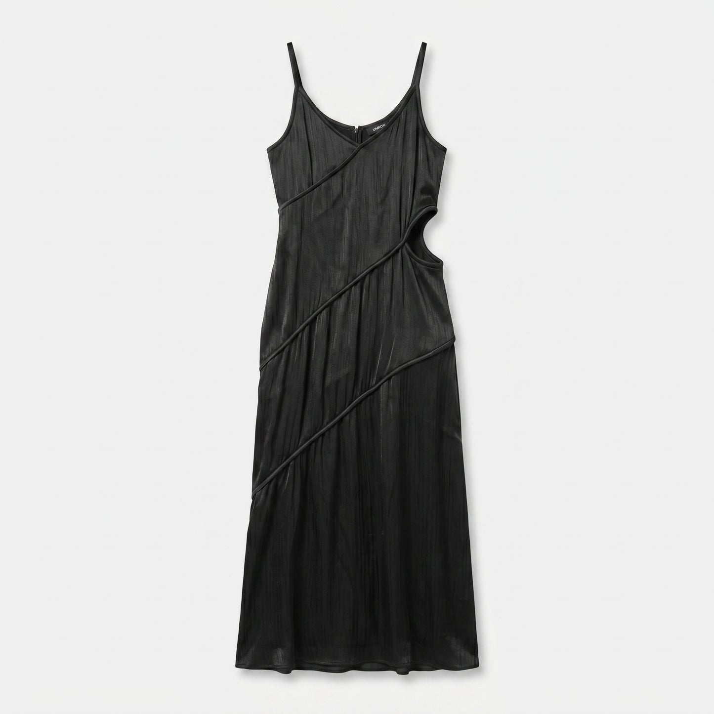 Sleek Cutout Midi Slip Dress