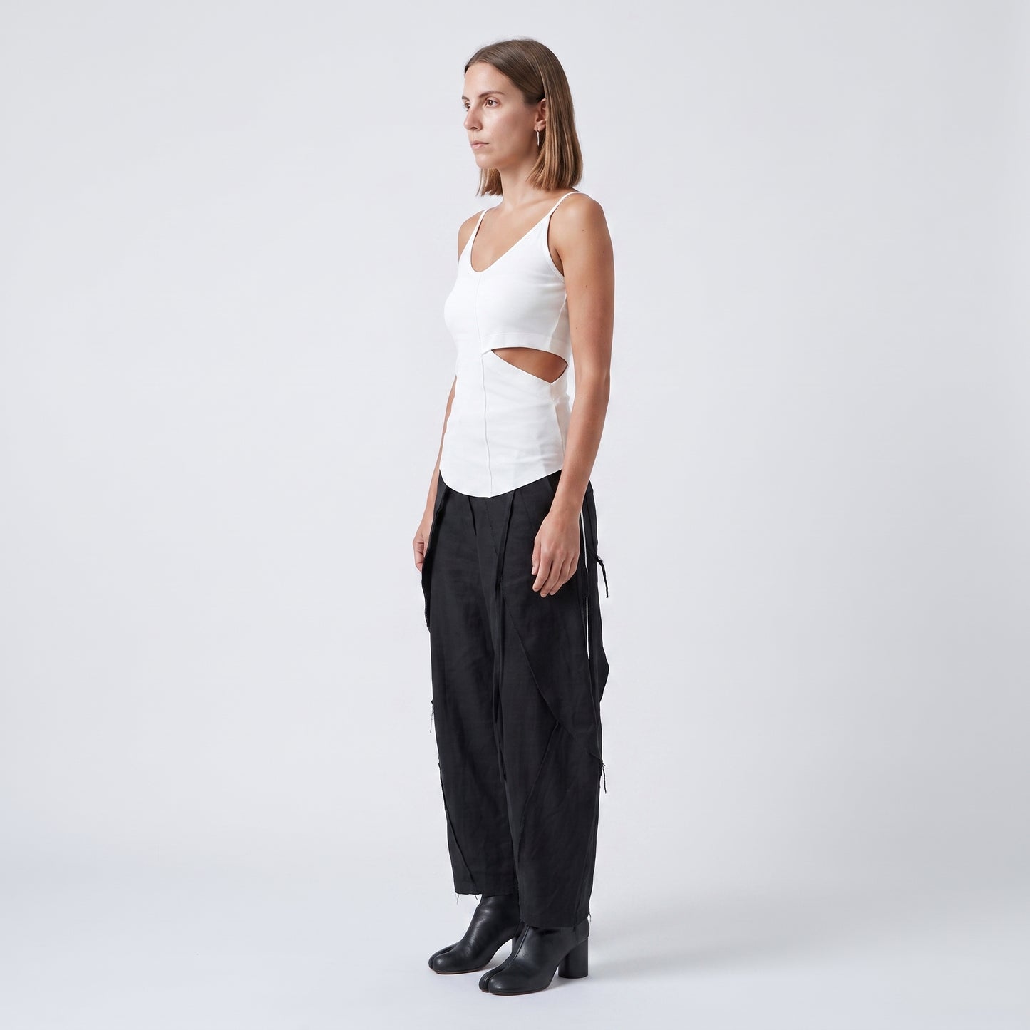 Ribbed Cutout Camisole Tank Top