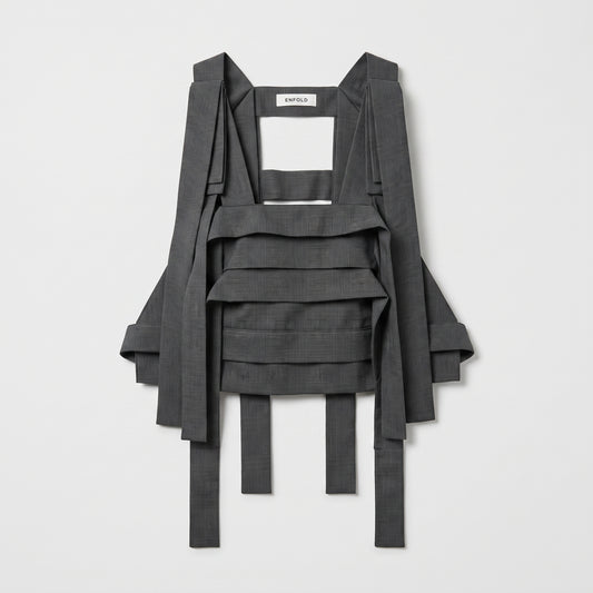 Structured Architectural Layered Vest