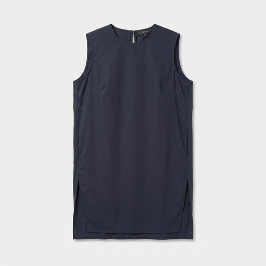 Sleeveless Cotton Side-Slit Top