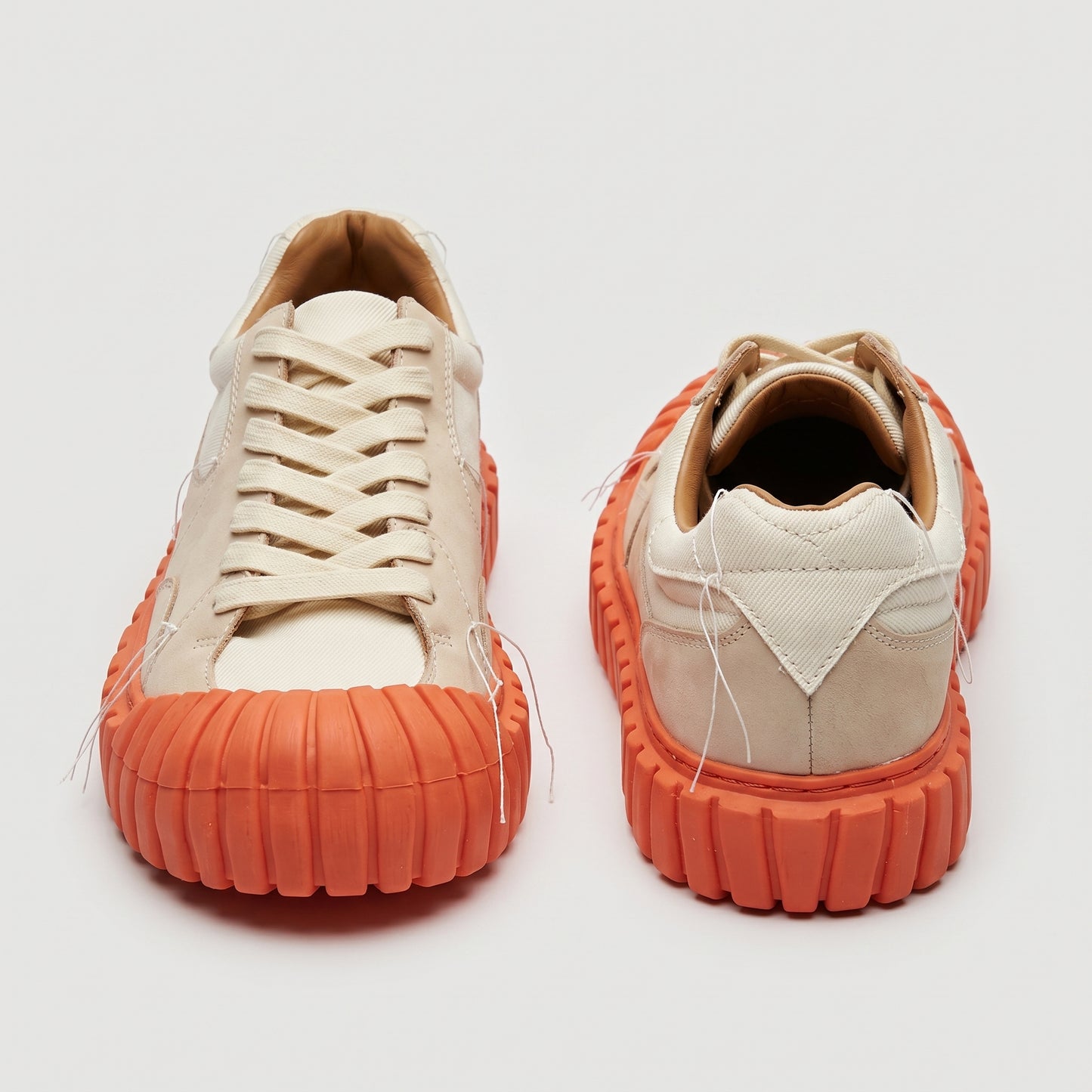 Textured Sole Canvas Low-Top Sneakers