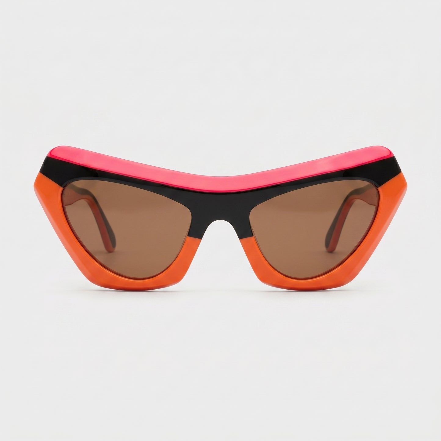 Tri-Color Geometric Sunglasses