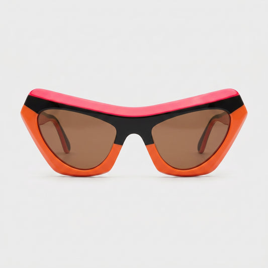 Tri-Color Geometric Sunglasses