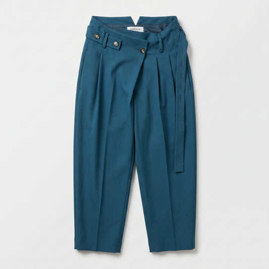 High-Waisted Asymmetric Tailored Trousers
