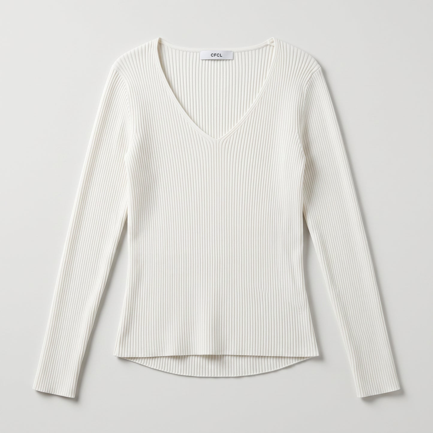Elegant Ribbed V-Neck Sweater