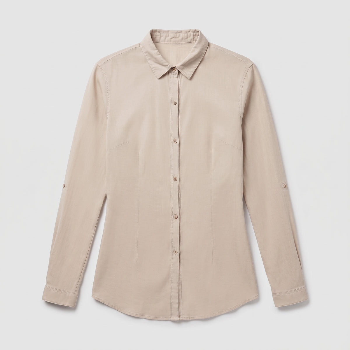 Classic Beige Button-Down Shirt