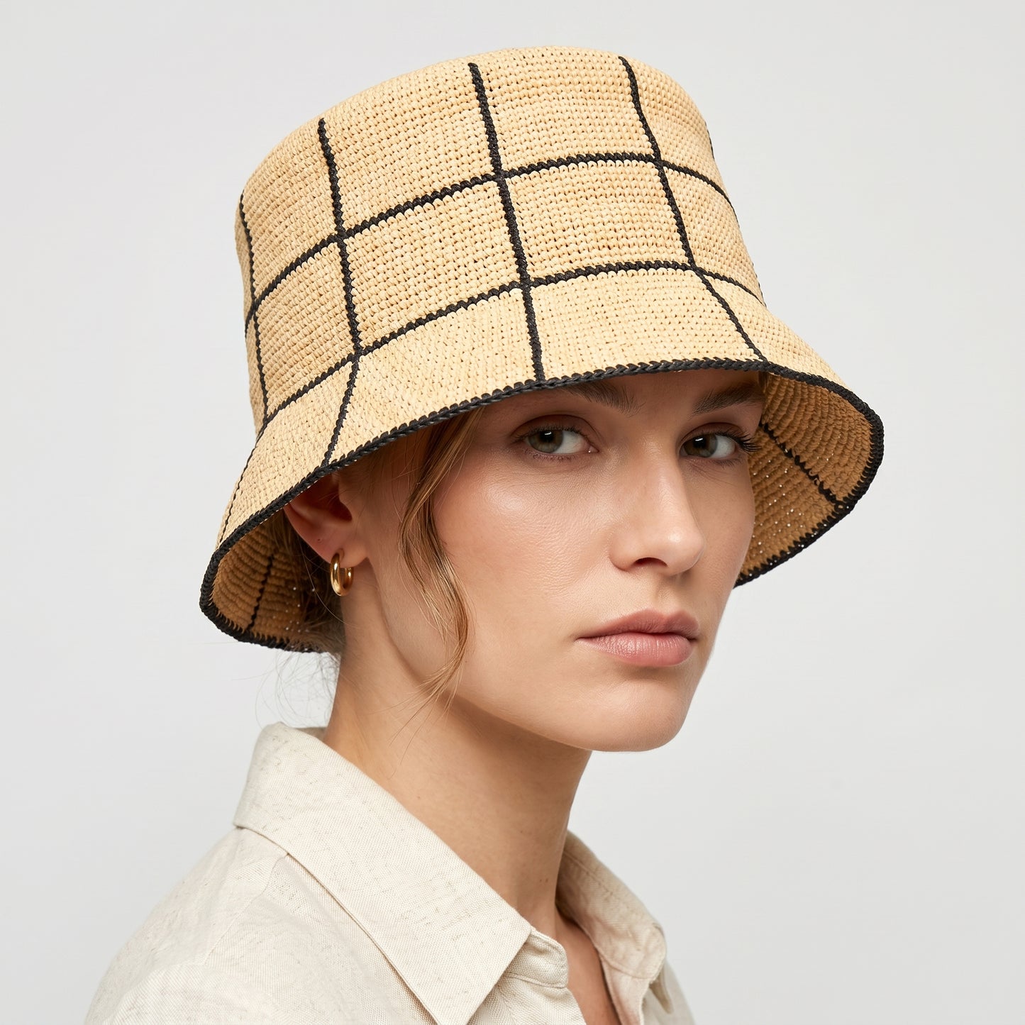 Cruz Packable Straw Bucket Hat