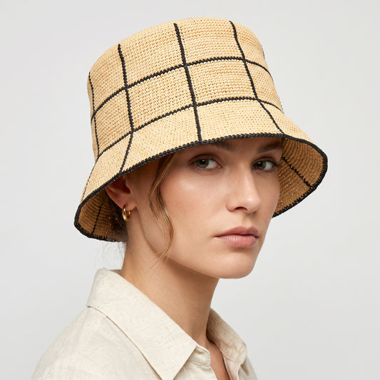 Cruz Packable Straw Bucket Hat