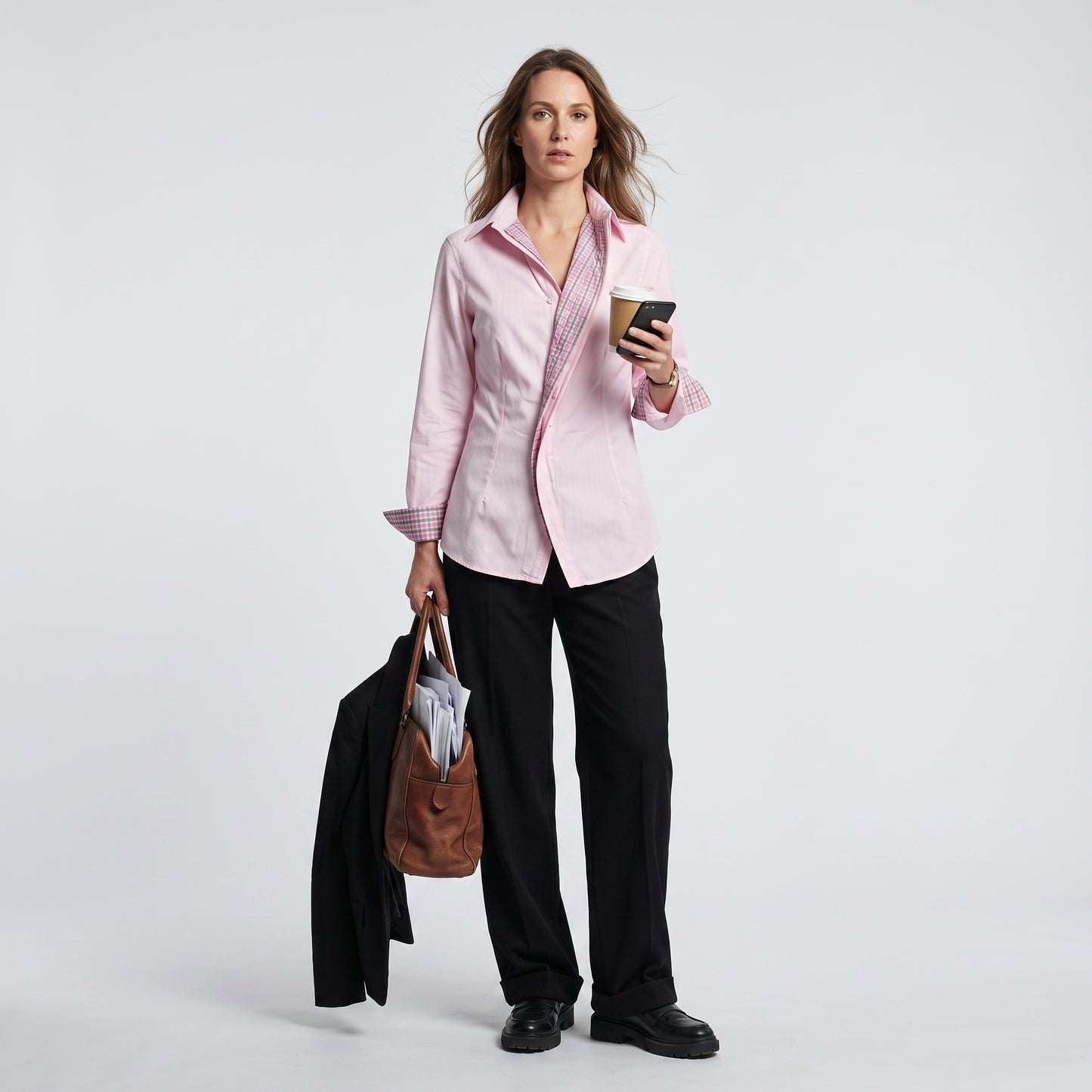Tailored Pink Cotton Button-Down