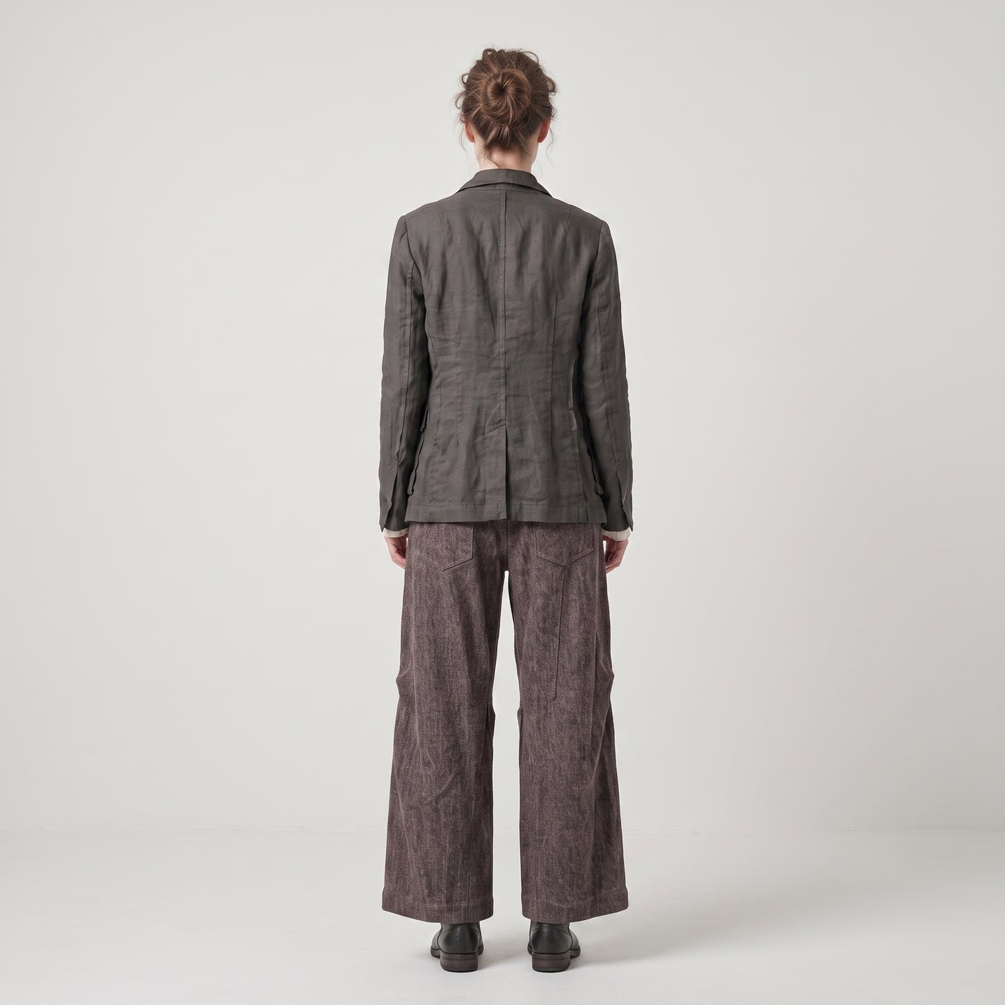 Structured High-Waisted Cropped Trousers