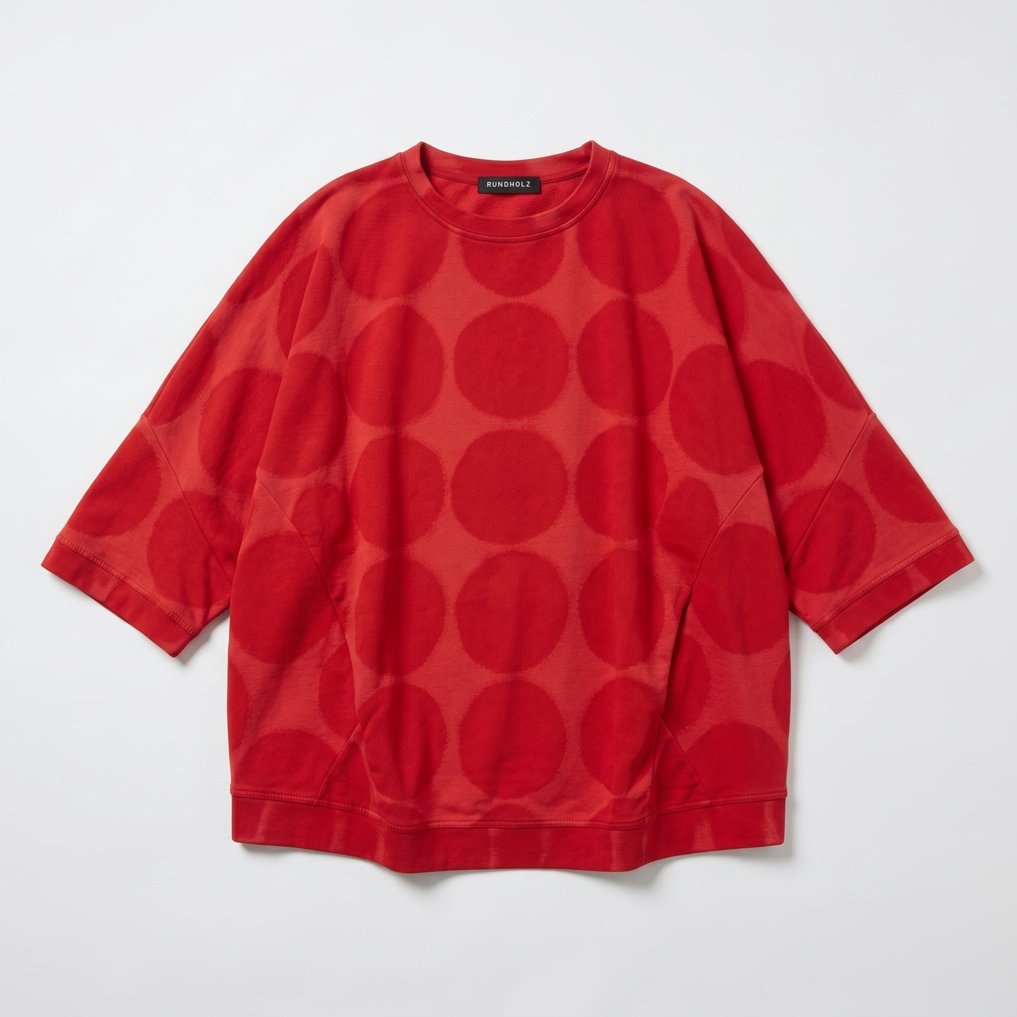 Red Polka Dot Oversized Top