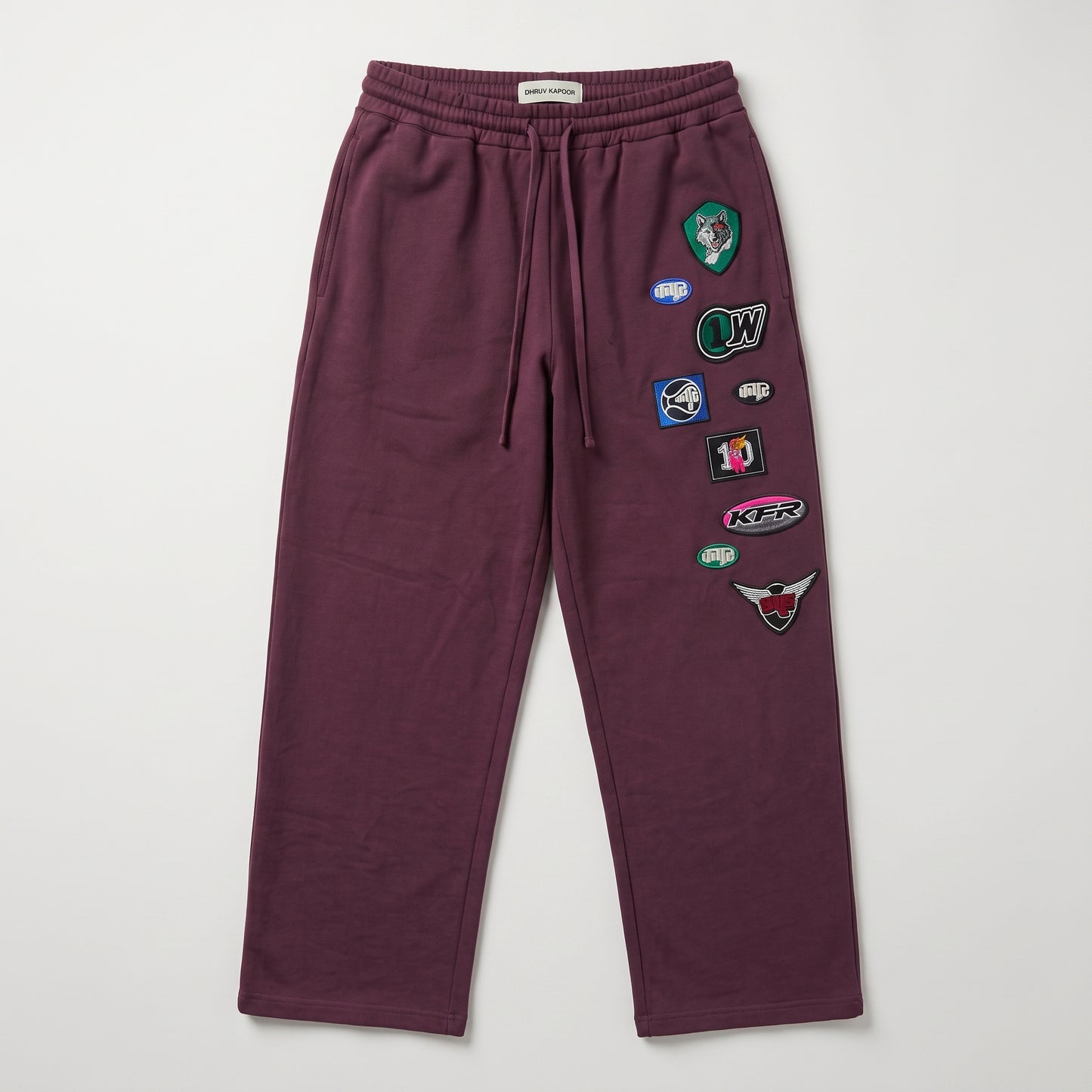 Embroidered Patch Detail Sweatpants