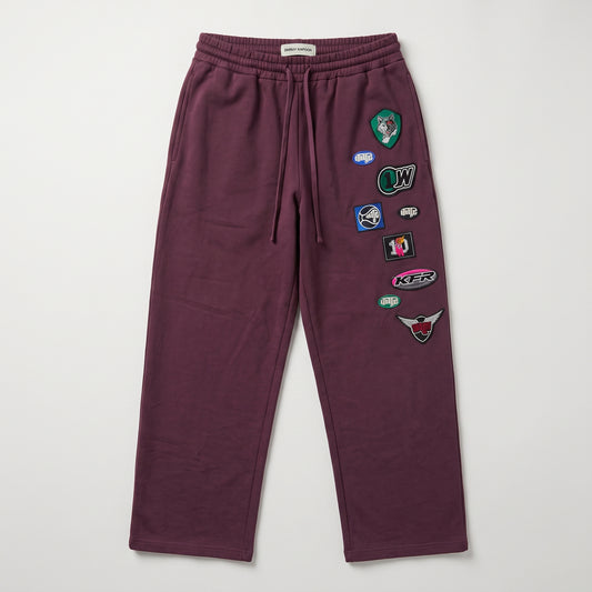Embroidered Patch Detail Sweatpants