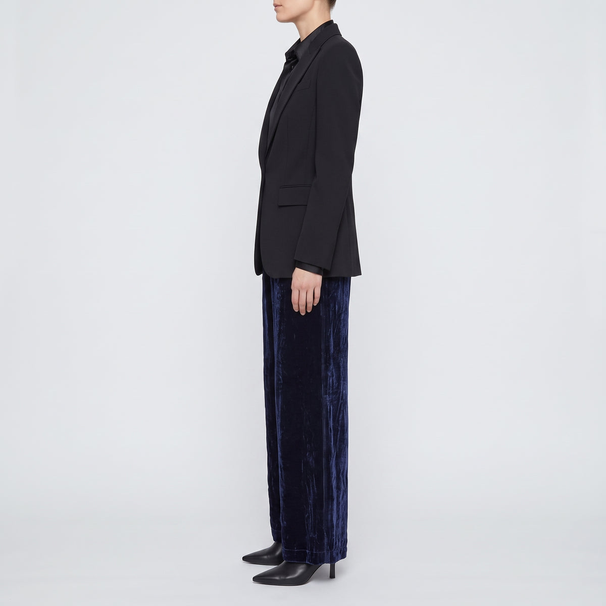 Midnight Velvet Wide Leg Trousers