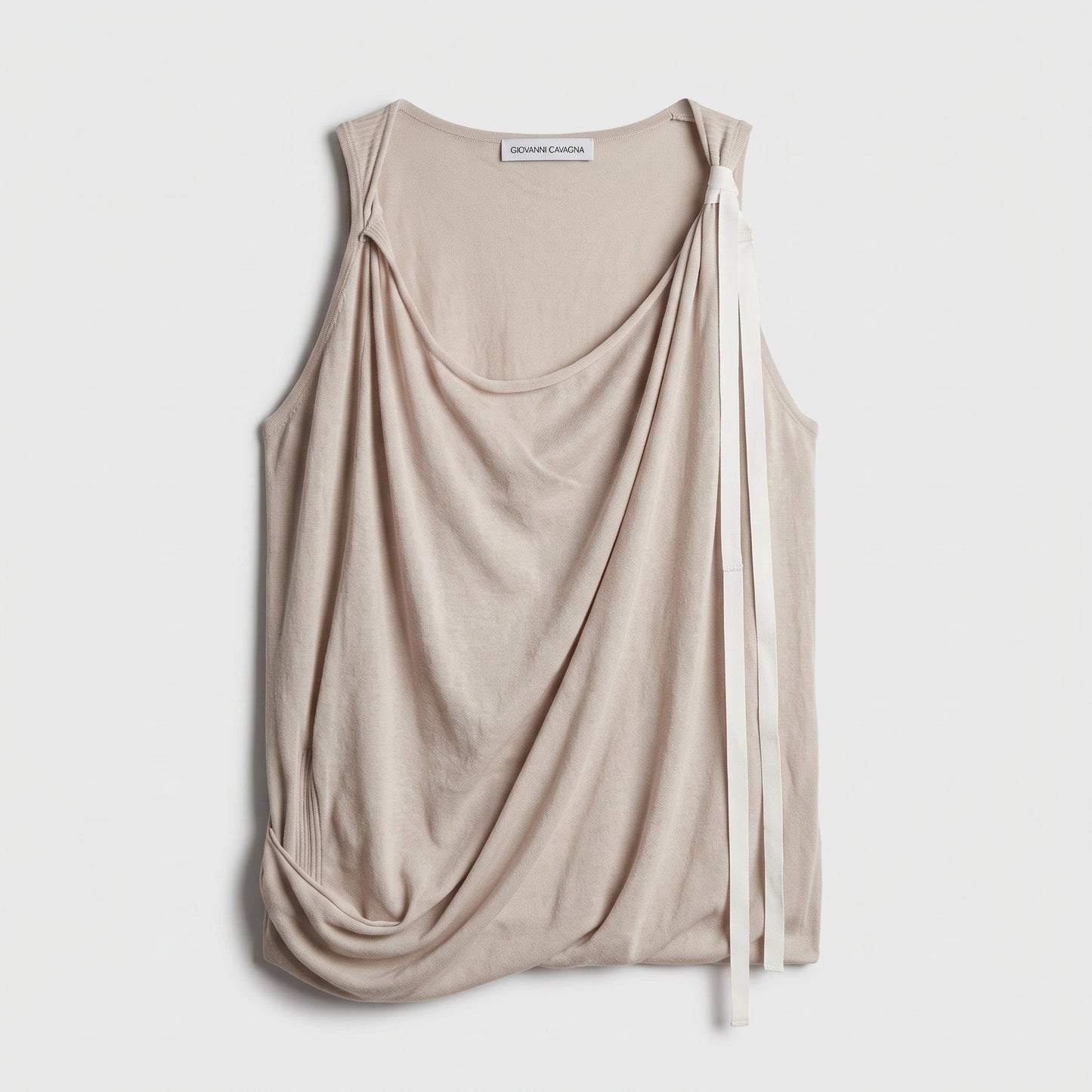 Asymmetrical Draped Knit Top