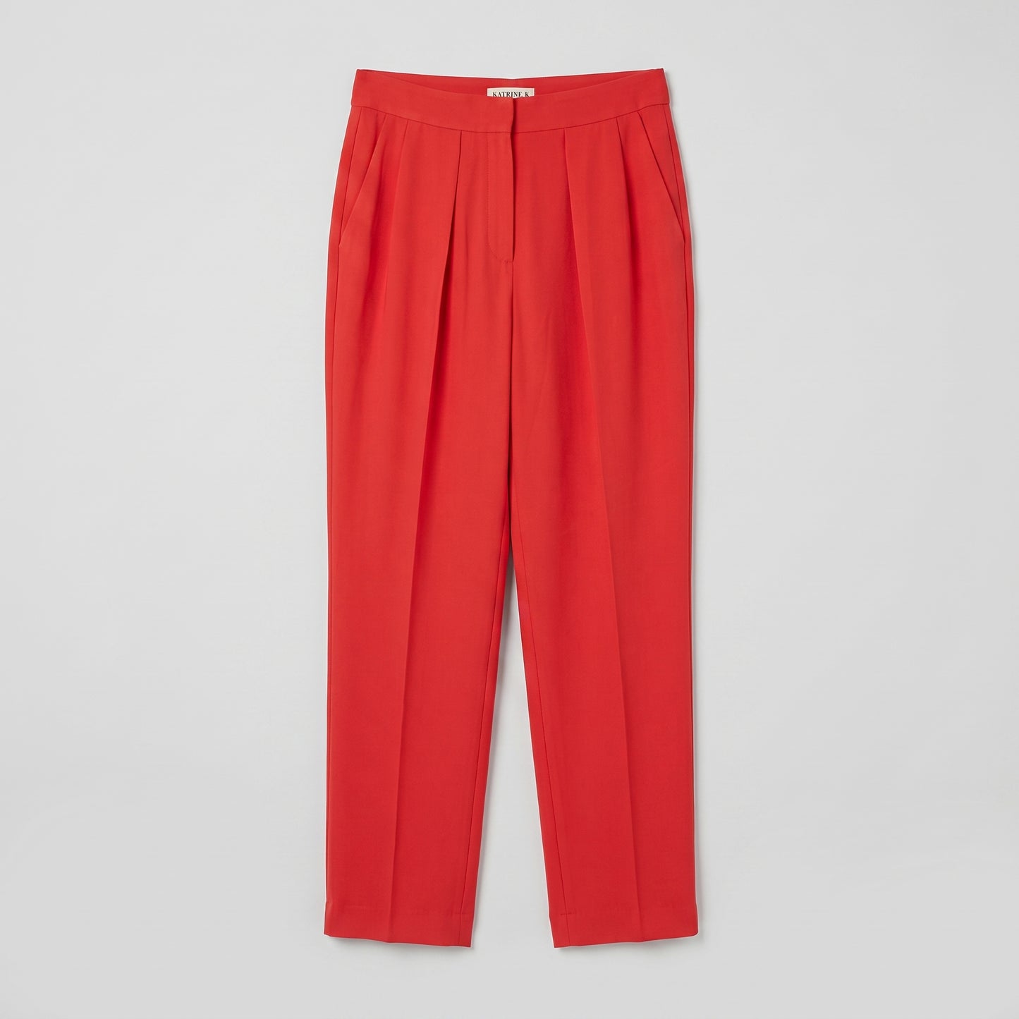 Tailored High-Rise Pleated Trousers