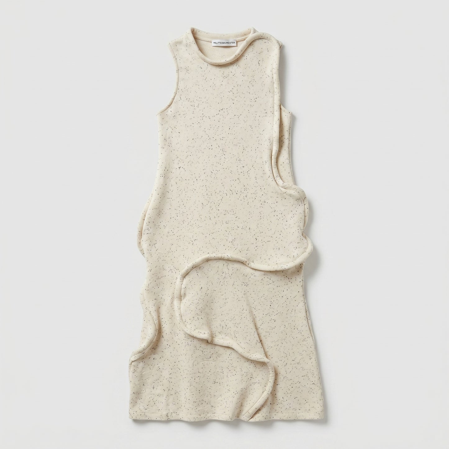 Sculptural Speckled Knit Dress