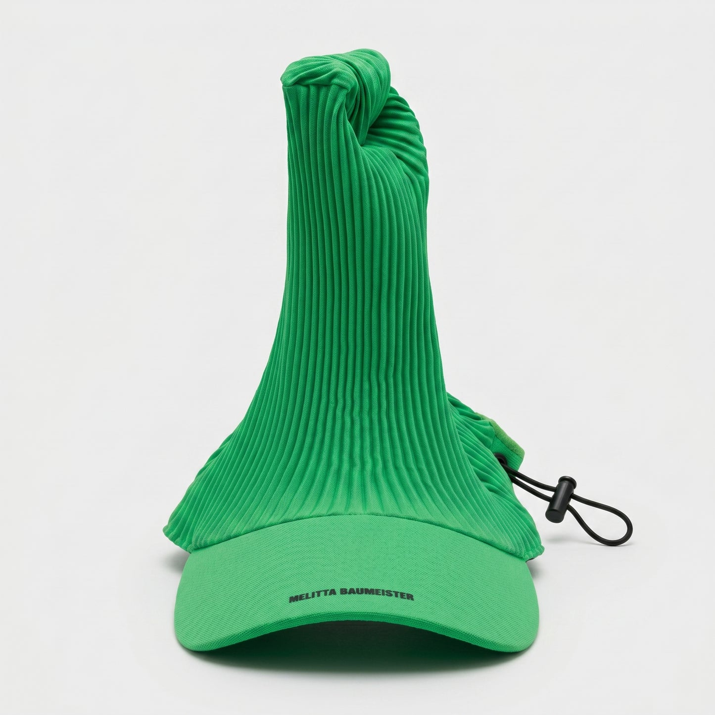 Ribbed Knotted Green Cap