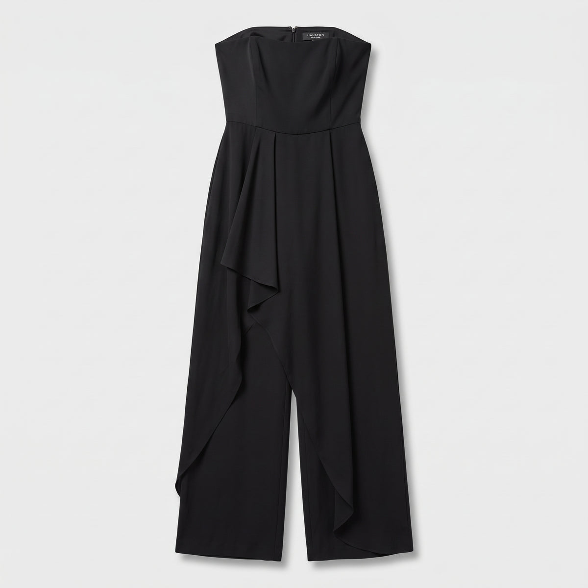 Strapless Draped Evening Jumpsuit