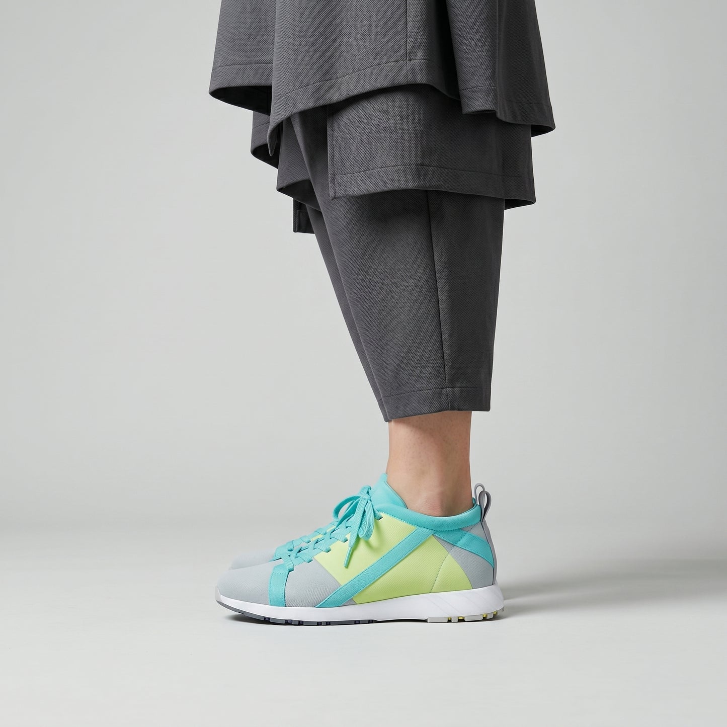 Colorblock Performance Lace-Up Sneakers