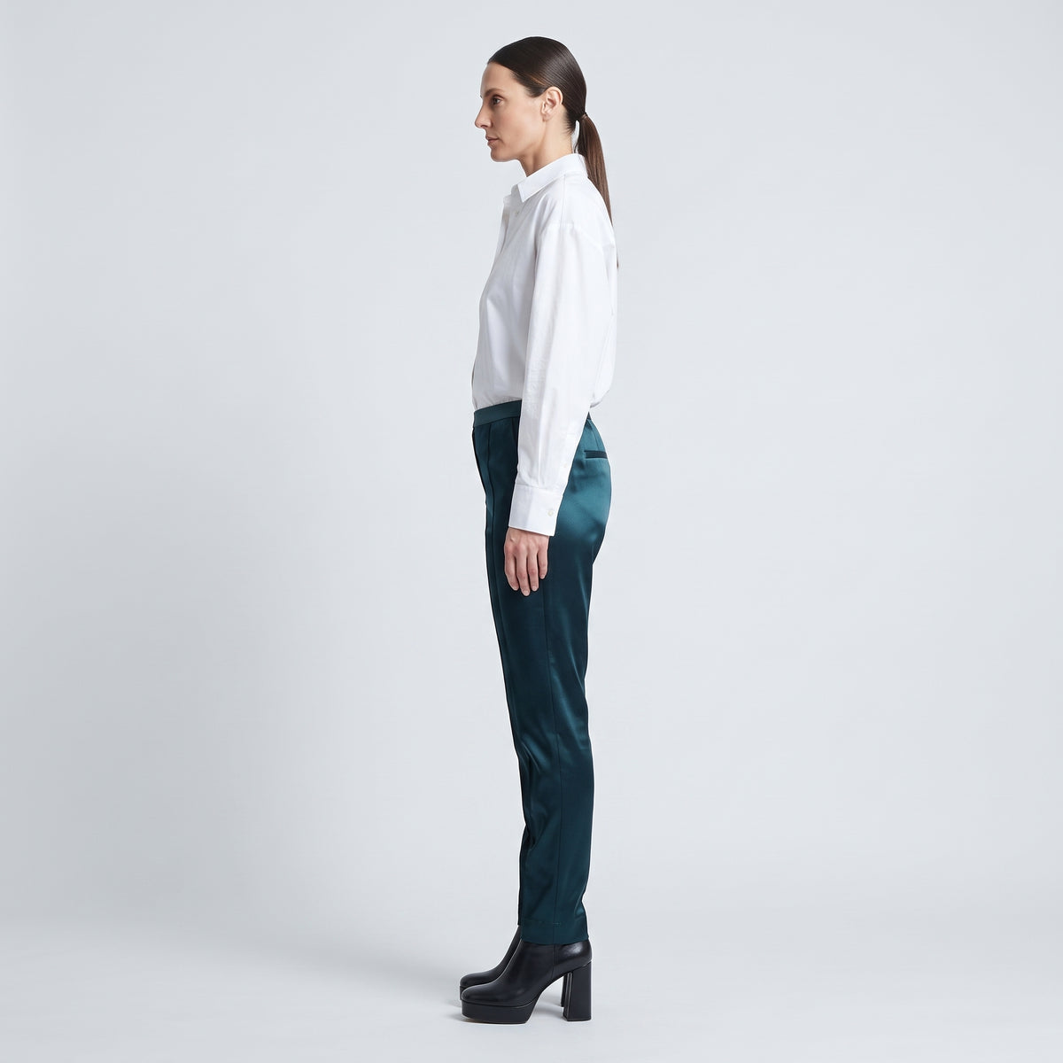 Sleek Dark Green Trousers