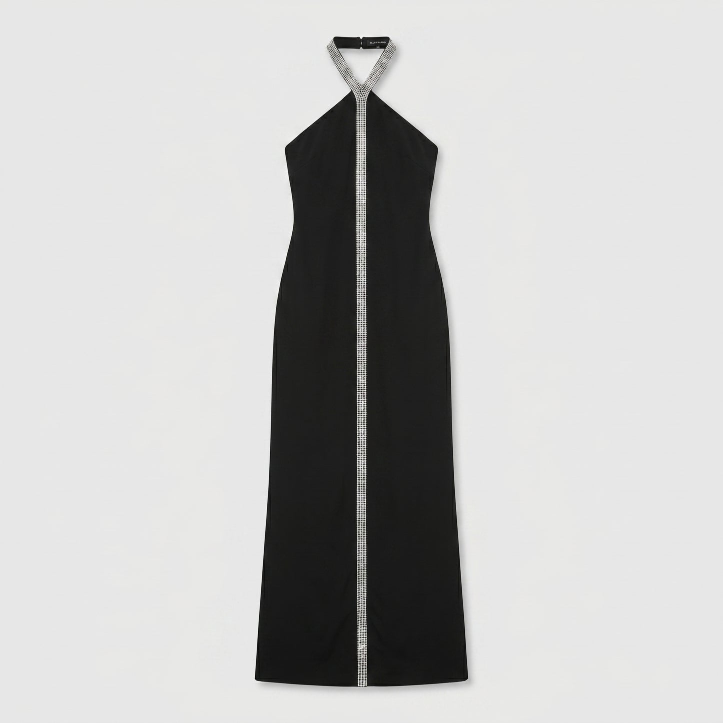 Crystal Embellished Halter Maxi Dress