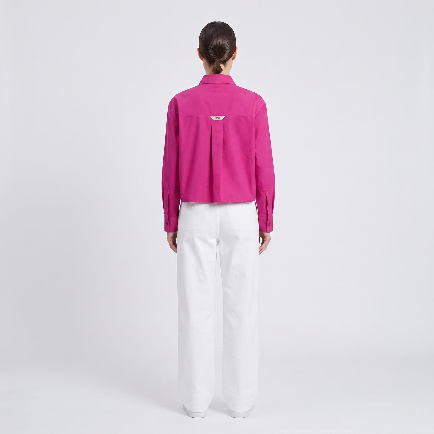 Vibrant Fuchsia Embroidered Shirt