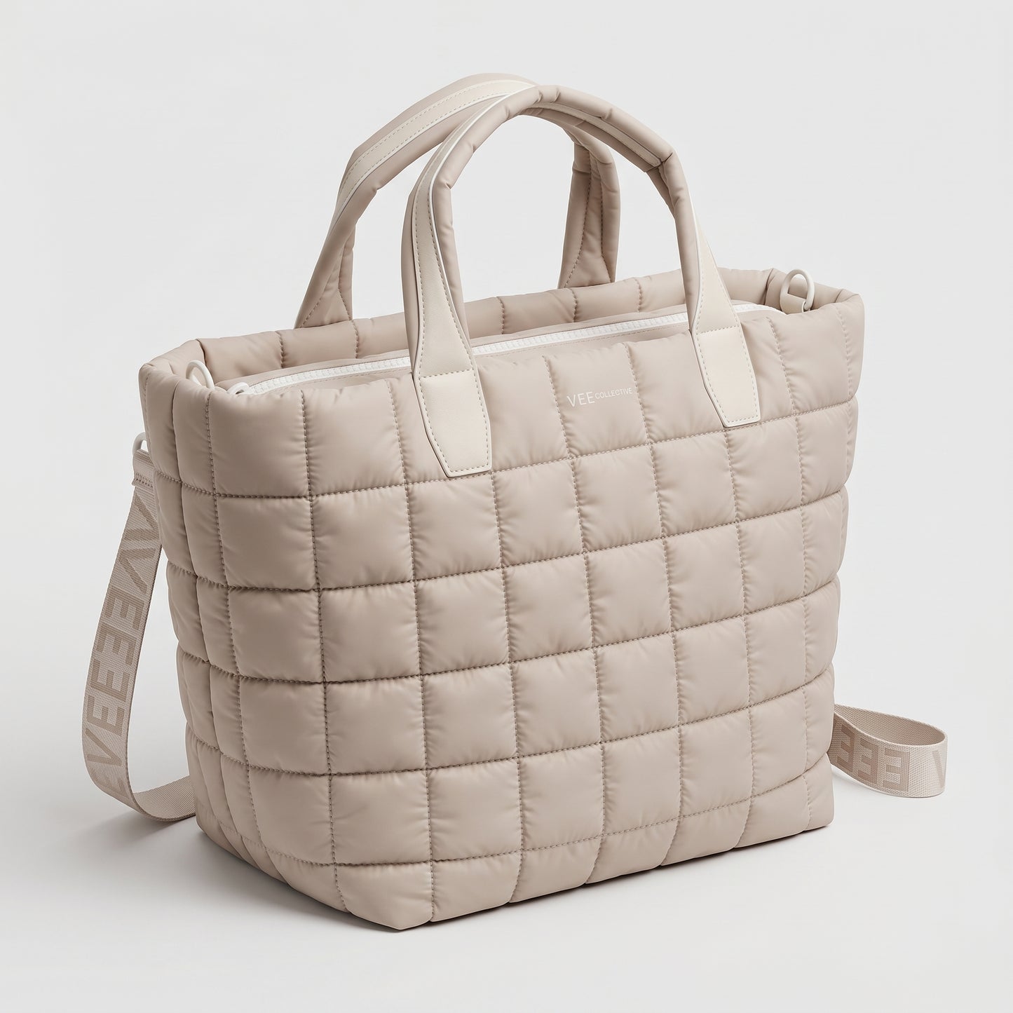 Quilted Puffer Tote Bag