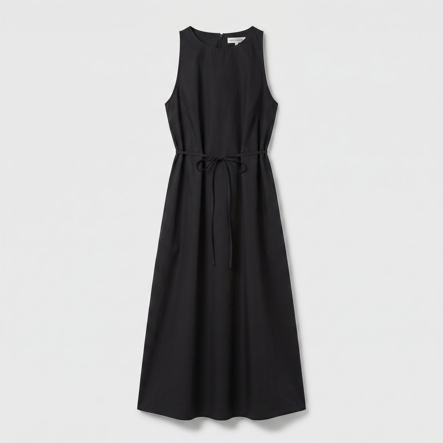 Minimalist Sleeveless Tie-Waist Dress