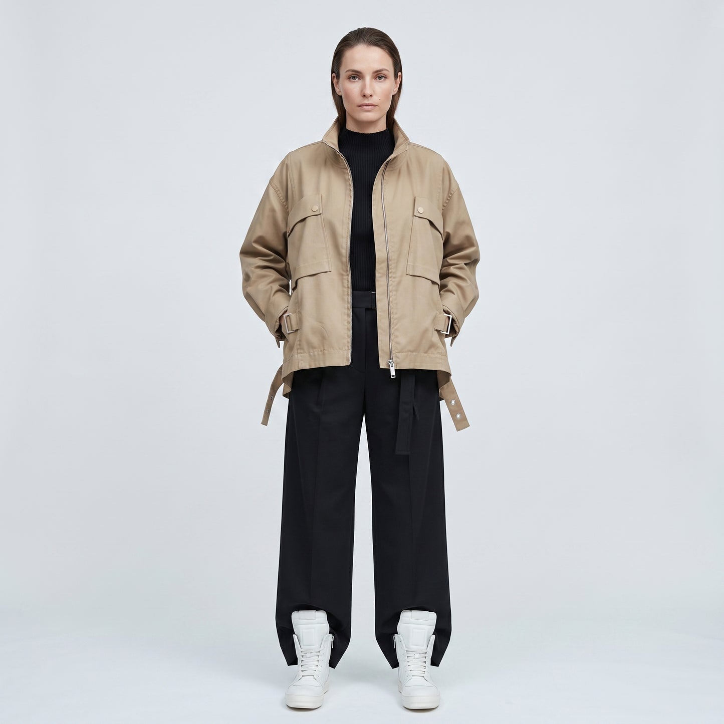 Utility Zip-Up Bomber Jacket