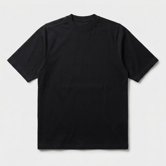 Minimalist Black Crewneck Tee