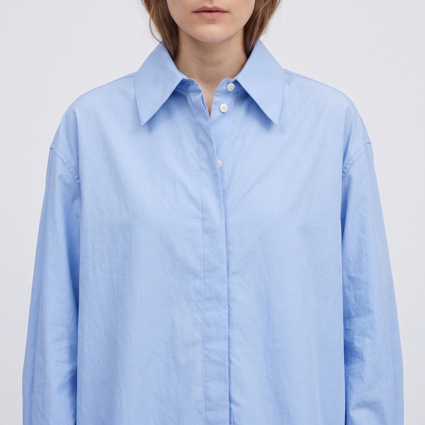 Classic Light Blue Poplin Shirt