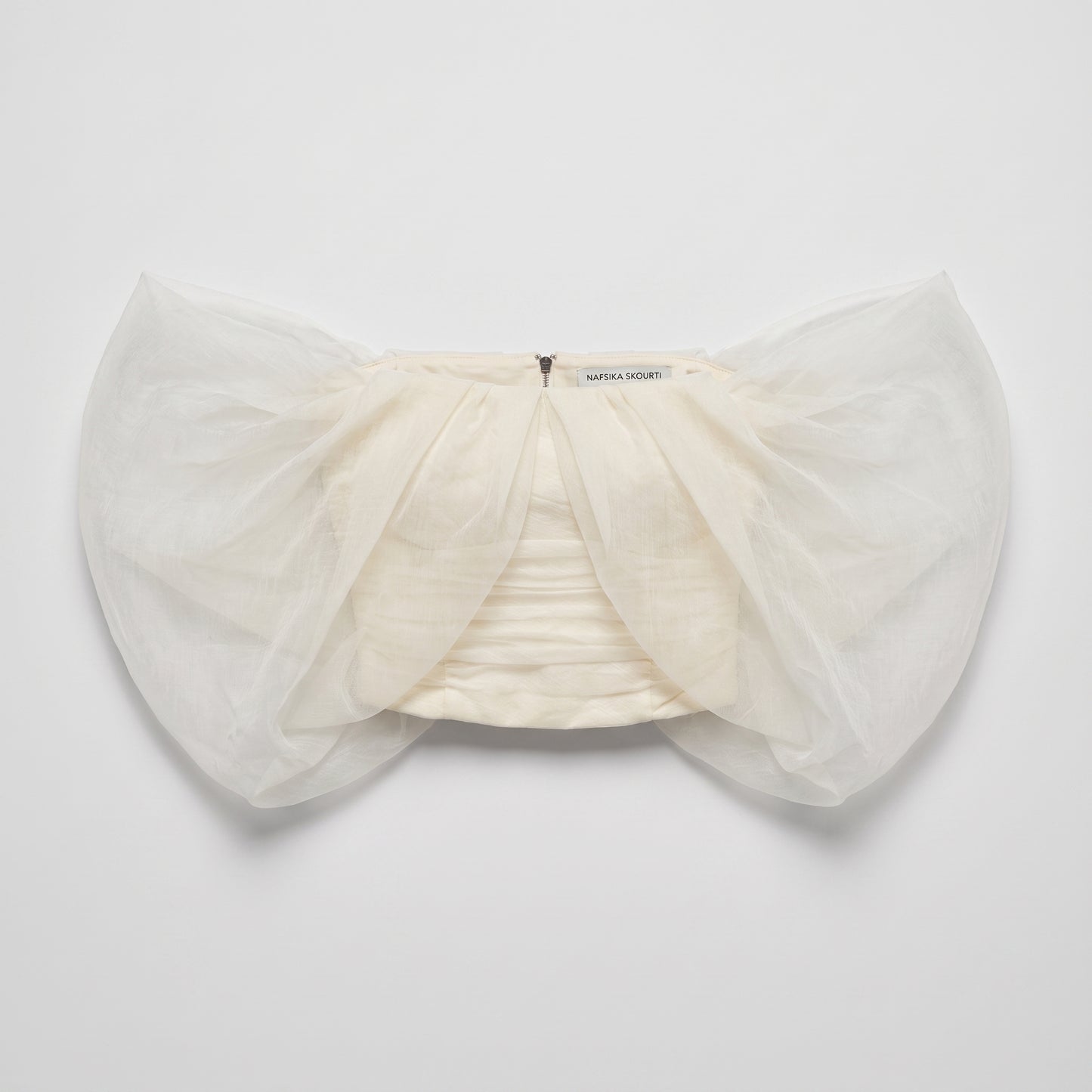 Ethereal Off-Shoulder Tulle Top