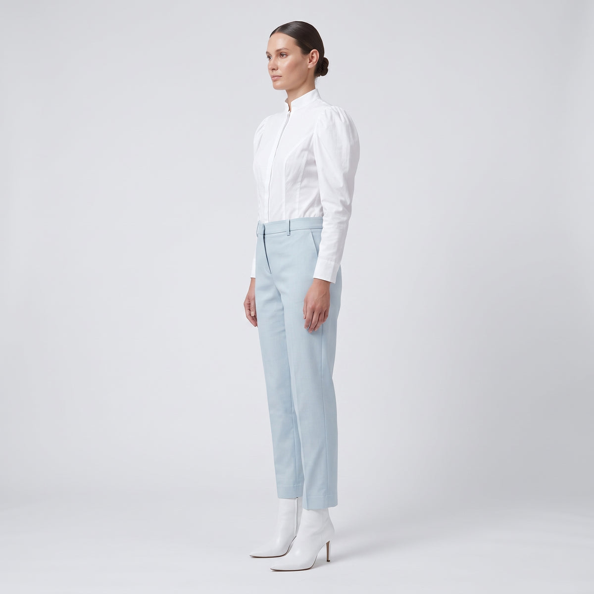 Tailored Pastel Slim Trousers