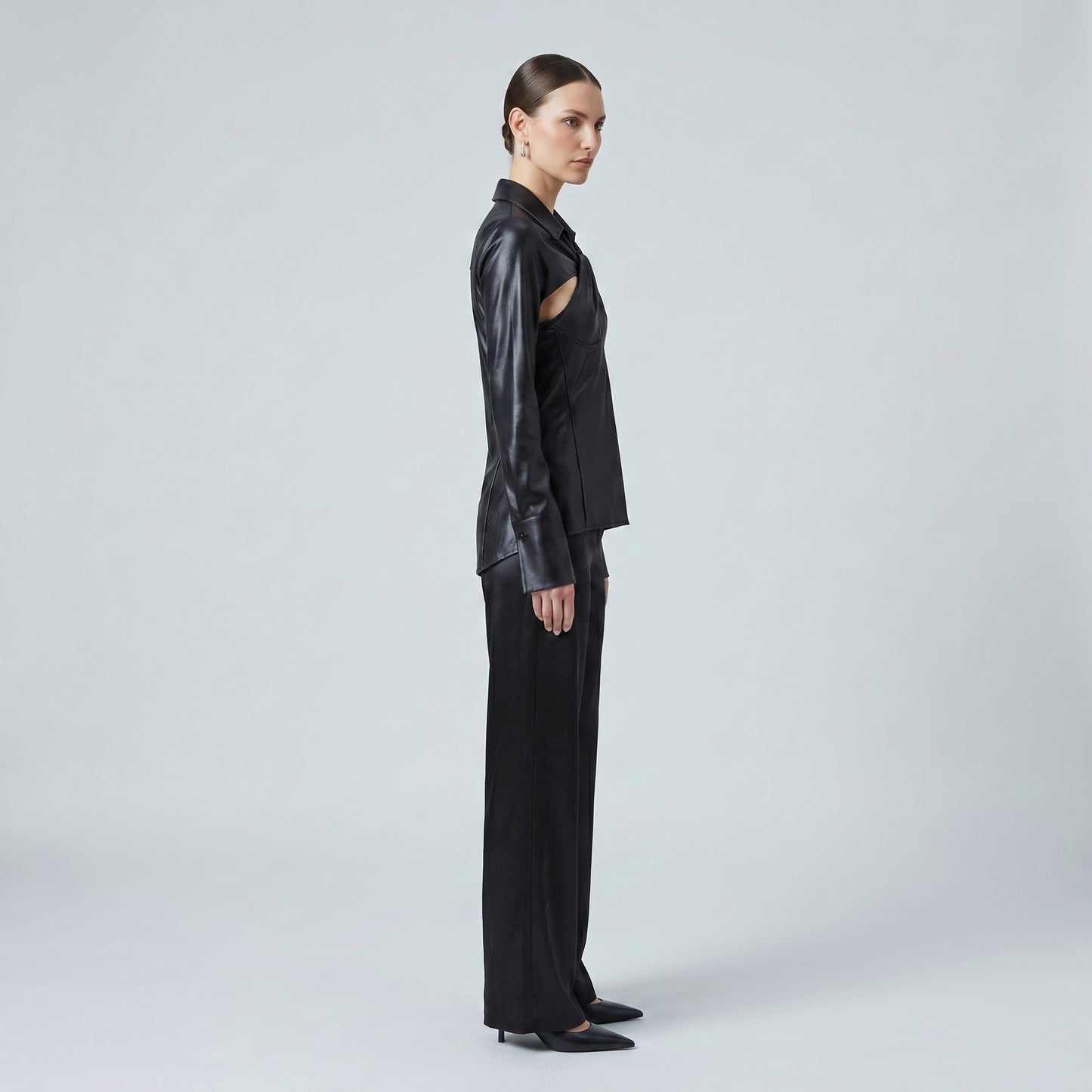 Twisted Cutout Long Sleeve Top