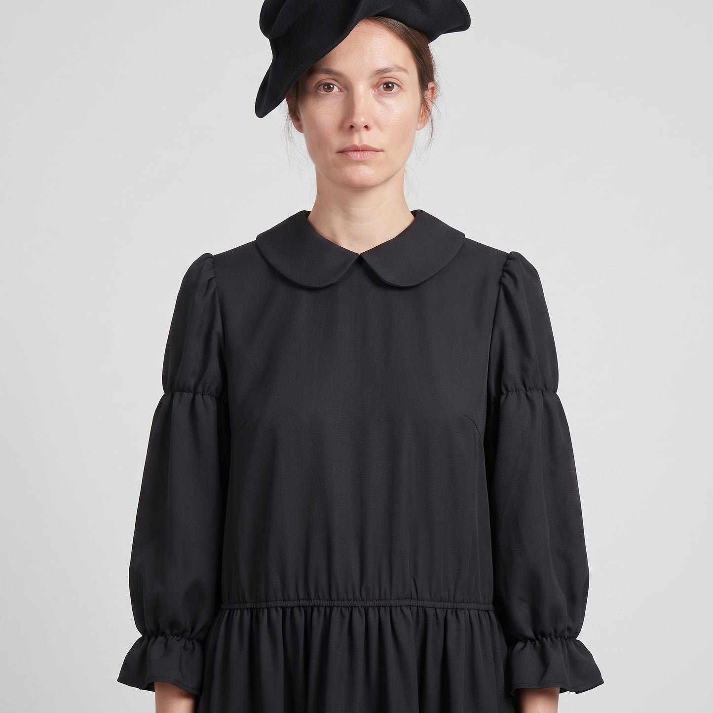 Black Peter Pan Collar Dress