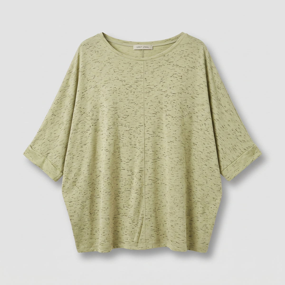 Textured Olive Oversized Tee